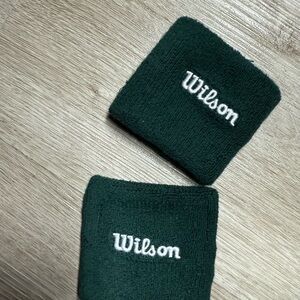 Wilson Dark Green Sports Wristbands